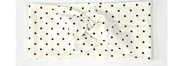 Пов'язка для дівчинки біла в горох Київ - фото 1