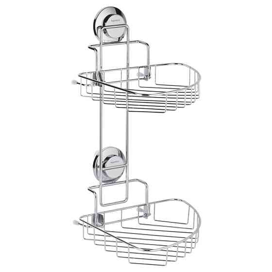 Корзина на вакуумных присосках двойная s38 212×252×373мм AQUATICA (9783832) Киев