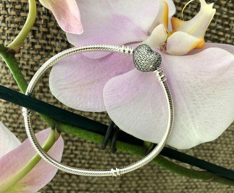 Срібний браслет для намистин Пандора"Серце"  590727CZ MasterSem Київ - фото 7