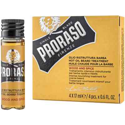Масло для ухода за бородой Proraso Wood & Spice разогревающее 4 x 17 мл (8004395001798) Винница