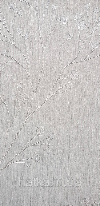 Шпалери вінілові на флізеліні Grandeco Anita 1,06х10 гілки квіти екостильні кремові пісочні Київ - фото 2