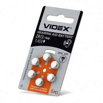 Батарейка VIDEX ZA-13 Zinc Air Button Cell 1.45V Київ
