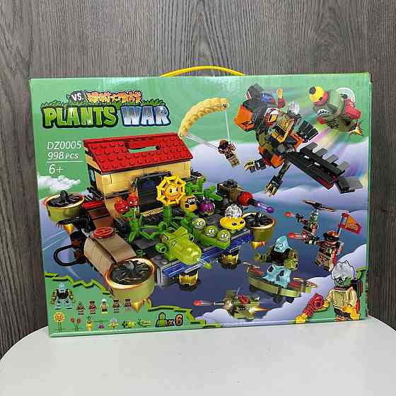 Великий дитячий конструктор Рослини проти Зомбі DZ0005 Plants vs Zombies фігурки 998 деталей ( 24974 ) Харків
