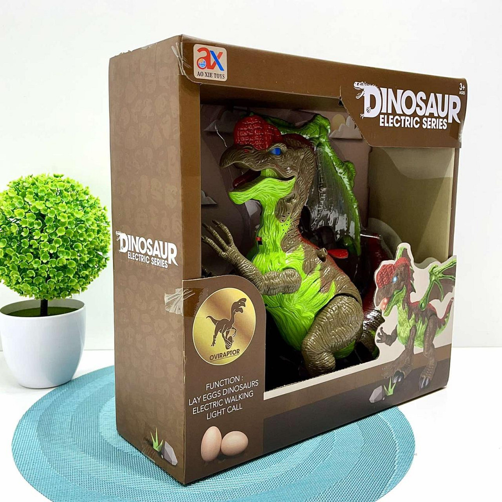 Динозавр відкладає яйця рухає лапами зі світловими та звуковими ефектами (878A) Чернігів - фото 5
