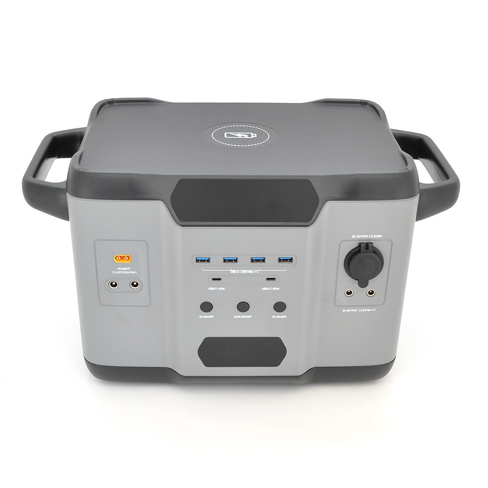 Портативна зарядна станція XO-PSA-1200Q потужністю 1200W, (1080Wh/ 300000mAh), Output: 3AC+ 2USB+ 1Type-C+ 2DC+1 *Cigarette Київ - фото 1