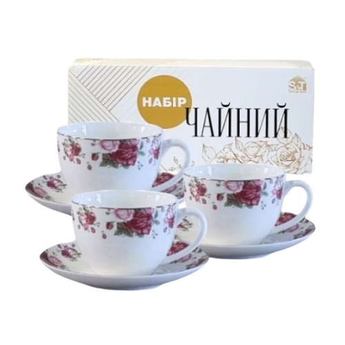 Сервіз чайний Вінтаж 12 предметів (ч.240мл/блюдце d15см) S&T Житомир - фото 2