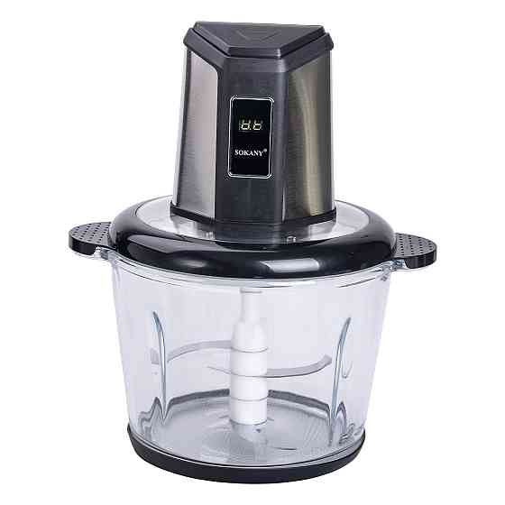 Sokany Чопер подрібнювач 800 Вт 4 леза з чашею на 2,5 літри 2 швидкості м'ясорубка Sokany SK-06 Коломия