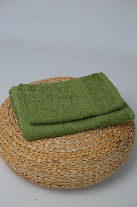 Полотенце банное Ideal Textile однотонное 500 г/м2 70х140 см (56860394) Оливка 1 шт Черновцы - изображение 4