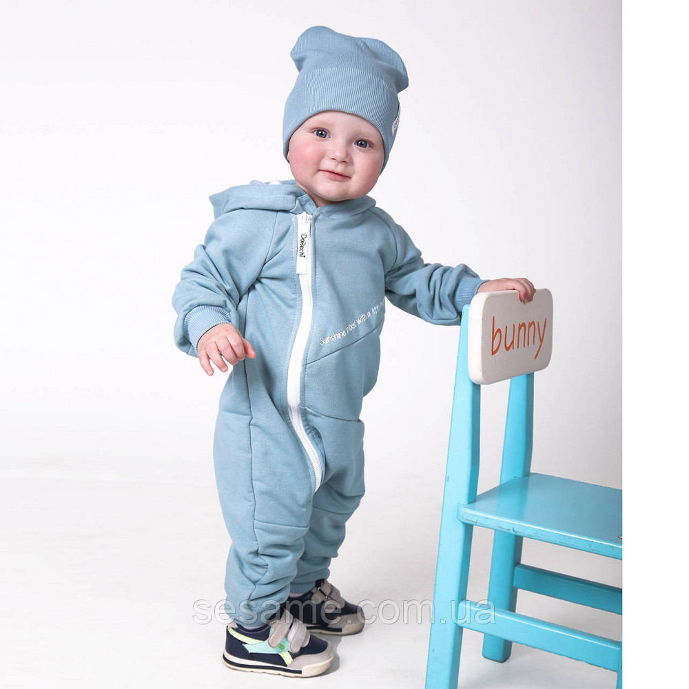 Комбінезон трикотажний ромпер Драйв Синій Харків - фото 5