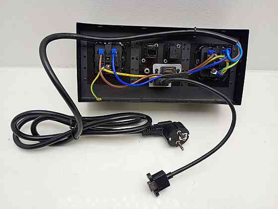 Врізна розетка в стільницю подвійна + USB + Type C + HDMI + RJ45 + аудіовихід Euphoriajinshi Z300EUW (товар вживаний) Луцк