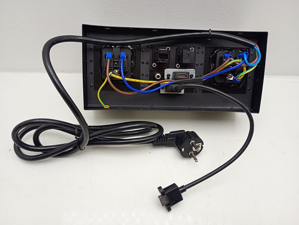 Врізна розетка в стільницю подвійна + USB + Type C + HDMI + RJ45 + аудіовихід Euphoriajinshi Z300EUW (товар вживаний) Луцьк - фото 5