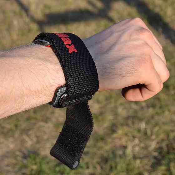 Лямки для тяги MadMax MFA-332 PWR Straps+ Black/Grey/Red Київ