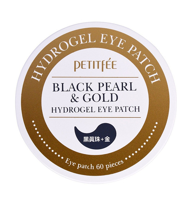 Гидрогелевые патчи для глаз Жемчуг-Золото Black Pearl&Gold Hydrogel Eye Patch Petitfee & Koelf 60 шт Киев - изображение 1