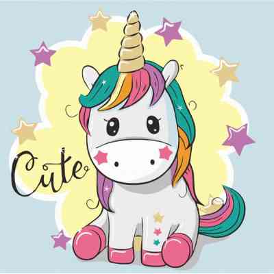 Картина по номерам ArtCraft Веселкова єдиноріжка 30х30 см (15500-AC) Вінниця