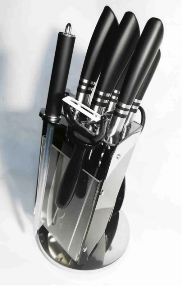 Набор кухонных ножей UNIQUE UN-1835 из нержавеющей стали: поварской, хлебный, универсальный, ножи для кухни Одесса - изображение 6