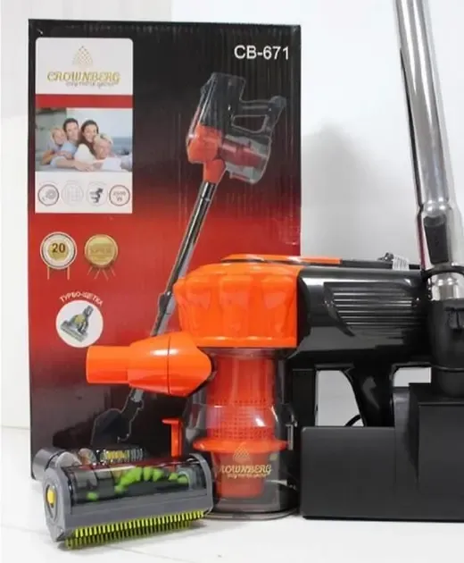 Пылесос ручной Crownberg СВ 672 2500 Вт с турбощеткой и Hepa фильтром (CB-672) Коломия - фото 2