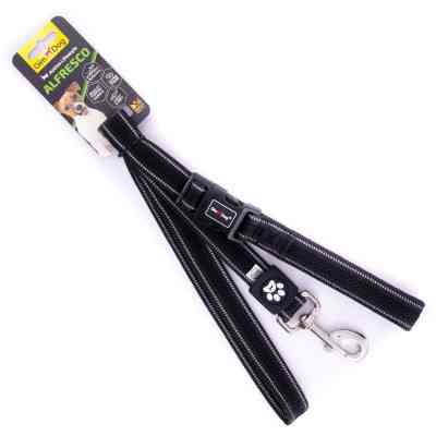 Повідець для собак GimDog Alfresco 2.5х120 см неопрен/фліс (чорний) (8009632059556) Вінниця