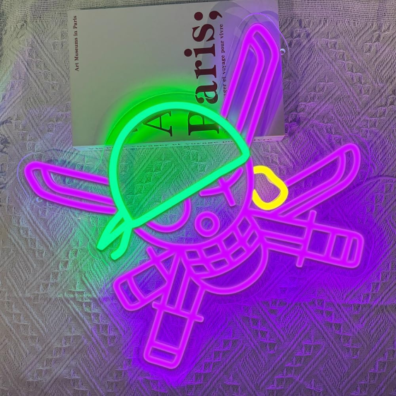 Неоновый знак PILOYINDE Аниме 35×31 см, LED неоновая лампа на стену, USB, декор спальни, комнаты, вечеринки, подарок Киев
