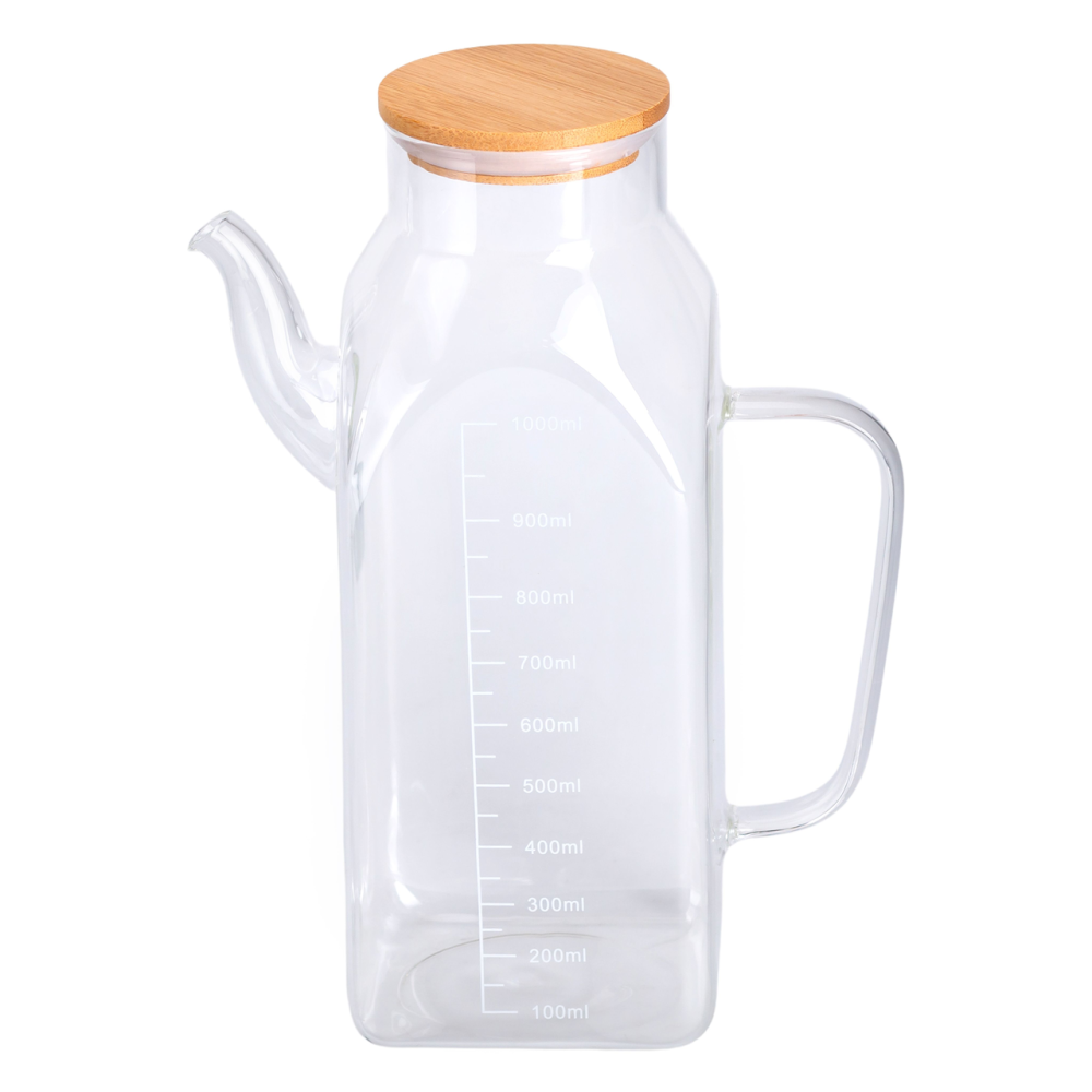 Ємність для олії та оцту з бамбуковою кришкою 1 літр HP-34-2 Київ - фото 2