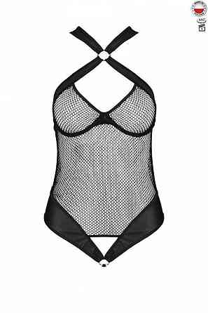 Сітчастий боді з халтером Passion Amanda Body S/M, black Sex Aura Київ