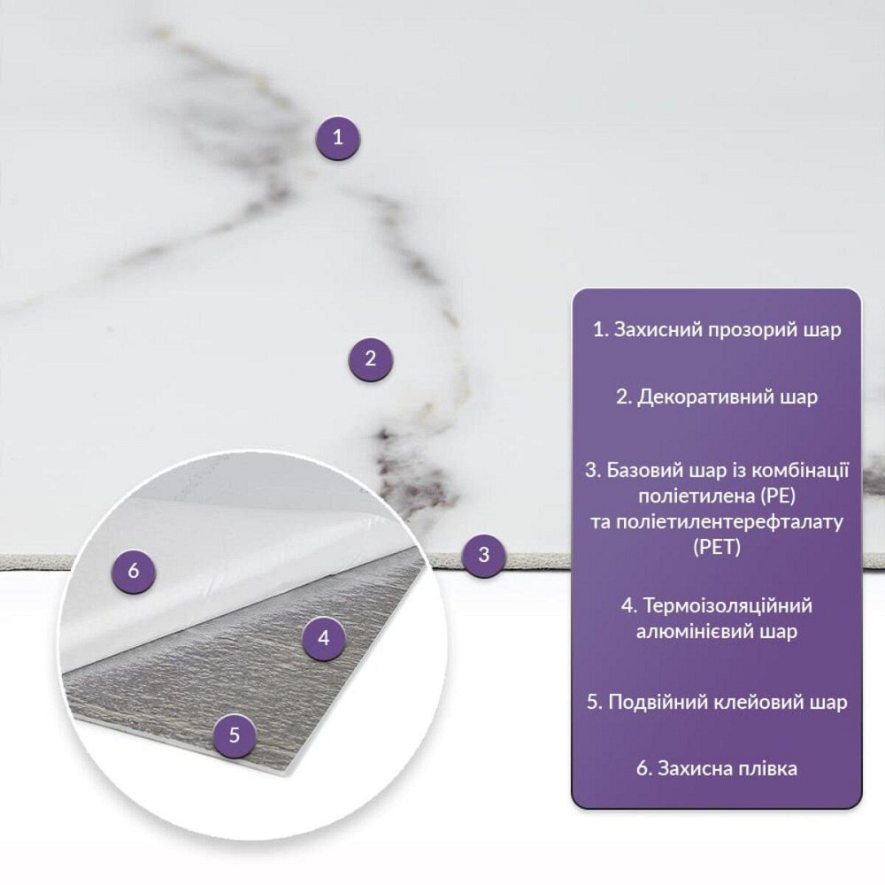 Самоклеящаяся стеновая PET плитка 600*300*2mm (D) SW-00001684 Днепр - изображение 7