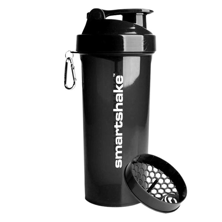 Шейкер спортивний Smartshake Lite 1000ml Glossy-Black Луцк - изображение 1