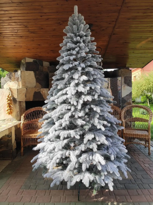 Литая искусственная елка Элитная заснеженная (высота - 2.30 м) Винница - изображение 6