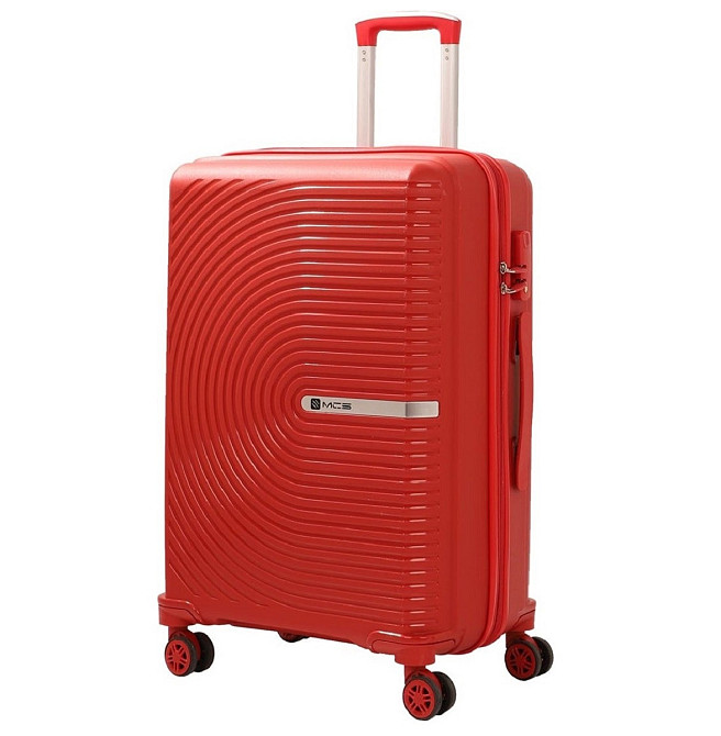 Валіза пластикова MCS V374 велика 75 см червона Київ - фото 1