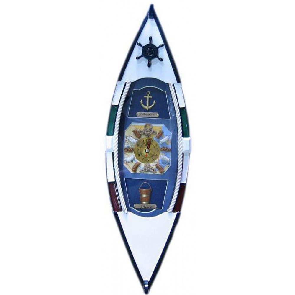 Ключница настенная с часами Лодка Киев - изображение 1