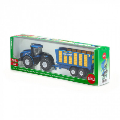 Спецтехніка Siku Трактор New Holland T9.560 з причепом (6000481) Вінниця - фото 1