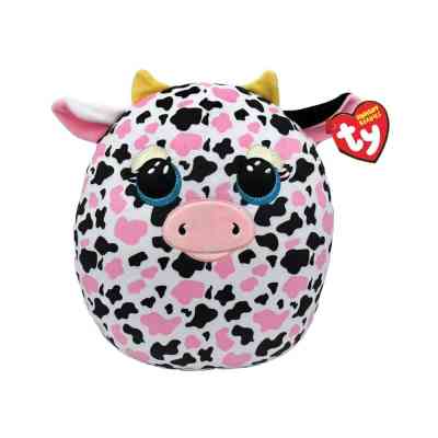 Мягкая игрушка Ty Подушка Squish-a-boos Розовая коровка Milkshake 40 см (39364) Винница