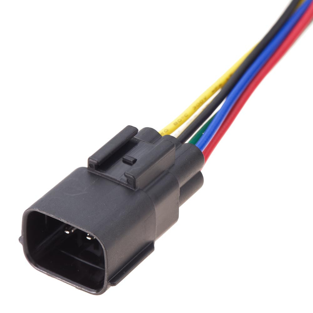 Електричний з'єднувач із дротом, 6-контактний Чорний, Пластик, Київ - фото 1