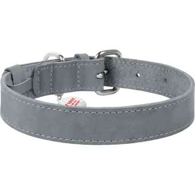 Ошейник для животных WAUDOG Classic кожаный 12 мм х 21-29 см серый (020211) Винница