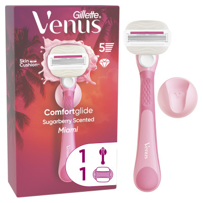 Бритва Gillette Venus Comfortglide Sugarberry Scented Miami з 1 змінним картриджем (8700216674195) Вінниця - фото 1
