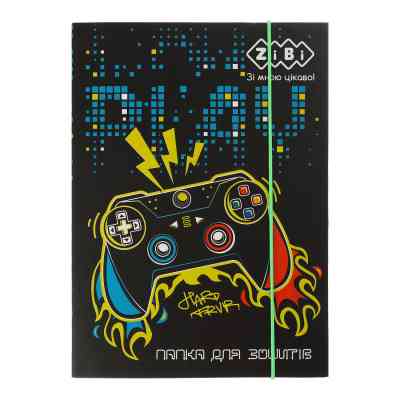 Папка для тетрадей ZiBi В5+ GAMER картонная, на резинках (ZB.14965) Винница