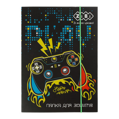 Папка для зошитів ZiBi В5+ GAMER картонна, на гумках (ZB.14965) Вінниця - фото 1