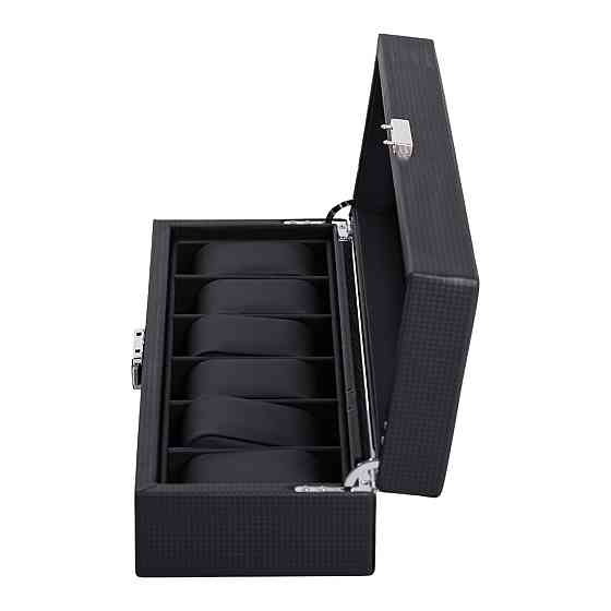 Yiwu Скринька для наручного годинника 35.5×11.5×8 см дерев'яна на 6 відсіки HP-5-8 Коломия