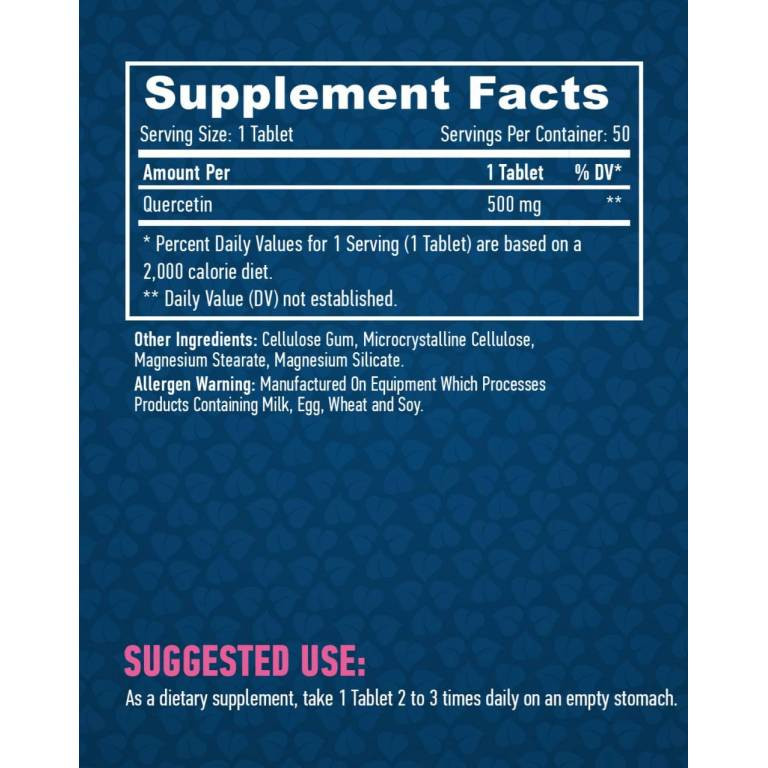 Кверцетин Haya Labs Quercetin 500 mg 50 Tabs Луцк - изображение 2