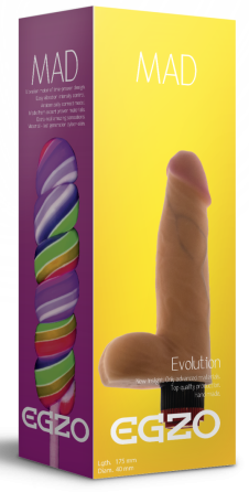 Вібратор EGZO Ciberskin V005 ( 17,5 см х 4 см ) Sex Aura Київ