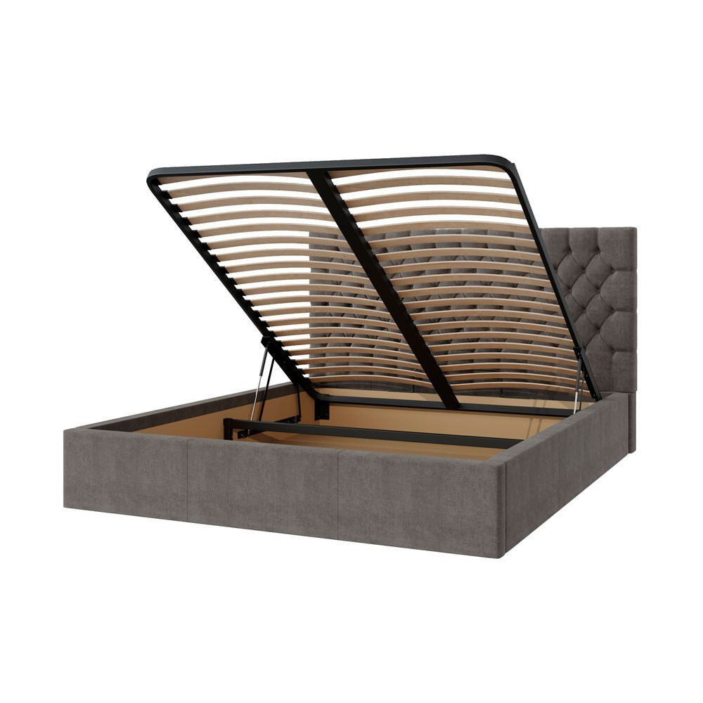 Кровать CambridgeDesign Malcolm 67 VIP с дополнительной металлической цельносварной рамой 180x190 коричневый Киев - изображение 5