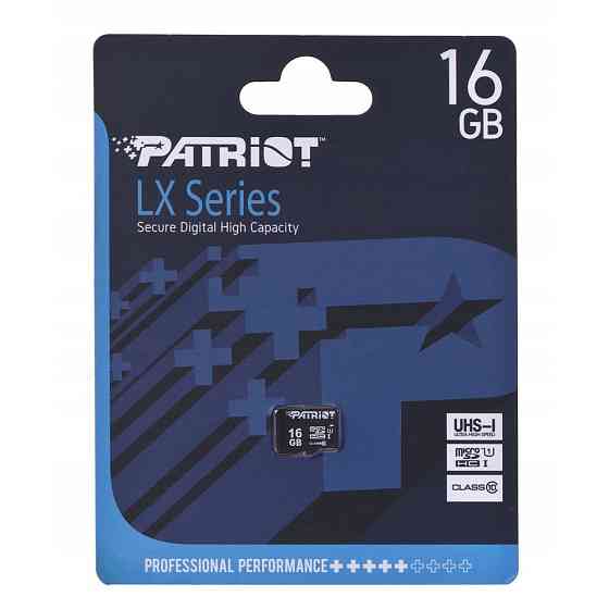 Карта памяти microSDHC (UHS-1) Patriot LX Series 16Gb class 10 Киев