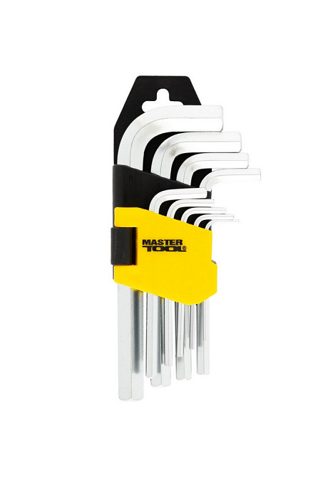 MASTERTOOL Ключі шестигранні MASTERTOOL CrV 1,5-10 мм 45-112 мм набір 9 шт 75-0955 Киев - изображение 2