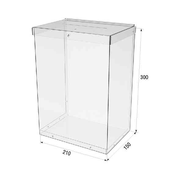 Ящик для пожертвований EKOSTAR 210х150х300 ПЭТ 1.5 мм Киев