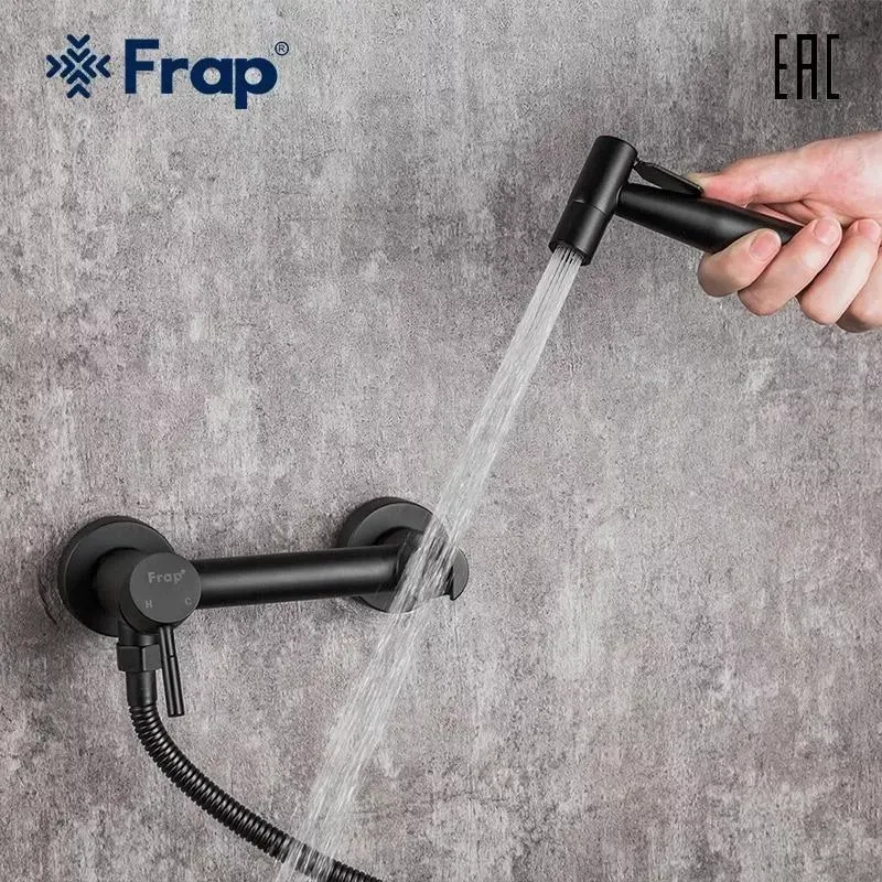 Гігієнічний душ із змішувачем Frap F7503-6 чорний Київ - фото 3
