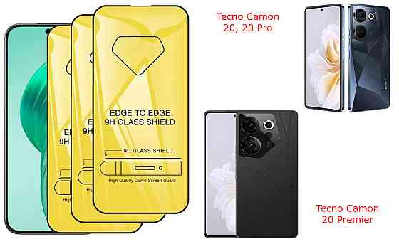 Защитное стекло DefenzoGlass для Tecno Camon 20, 20 Pro, 20 Premier – двойная прочность Киев