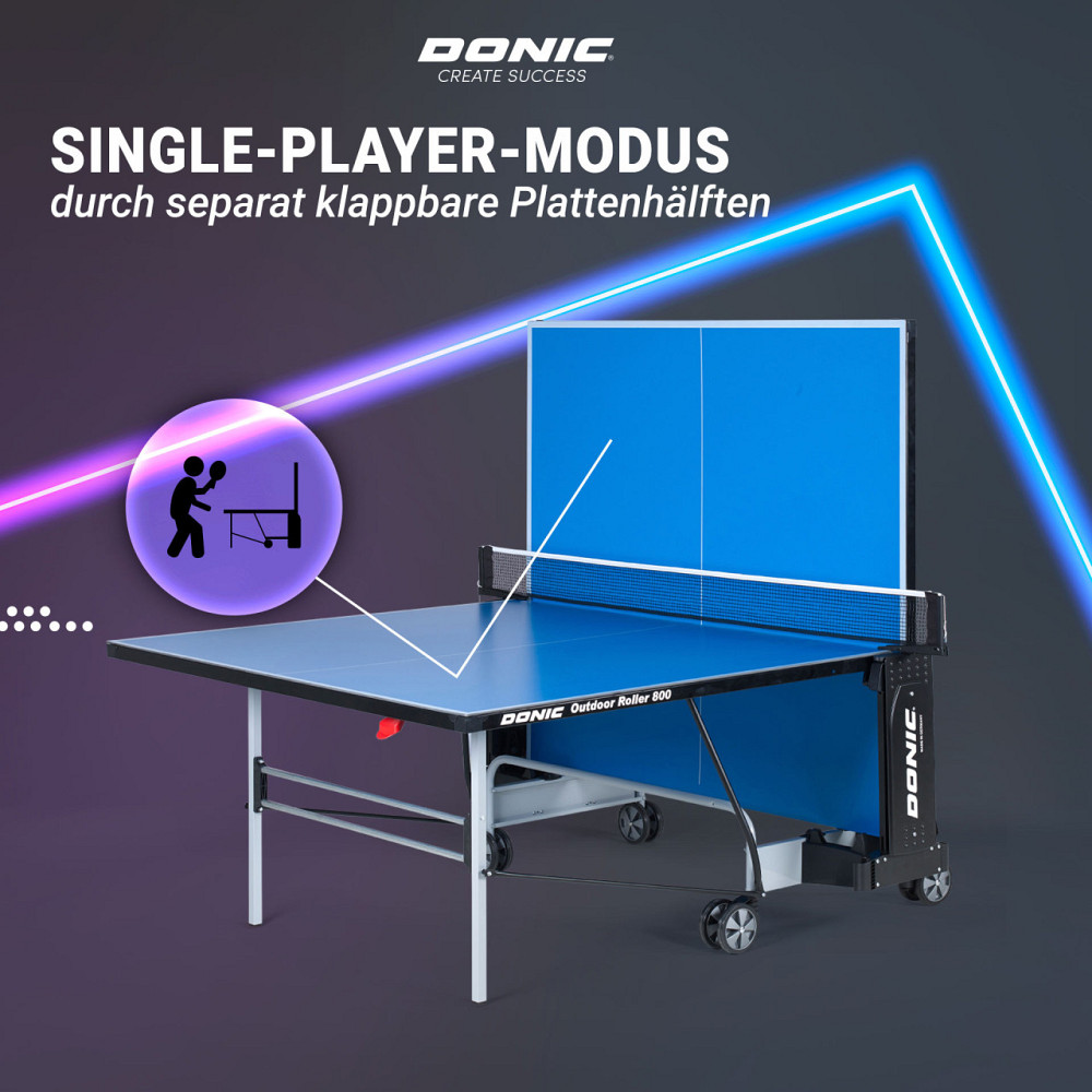 Теннисный стол Donic Outdoor Roller 800-5 Синий Киев - изображение 6