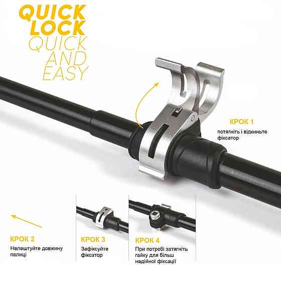 Палки трекинговые Vipole Approach Long Carbon 130 DLX (S25 42) Вінниця