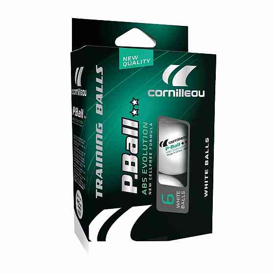 Мячи для настольного тенниса Cornilleau P-BALLS 2* 6 шт, белые Киев