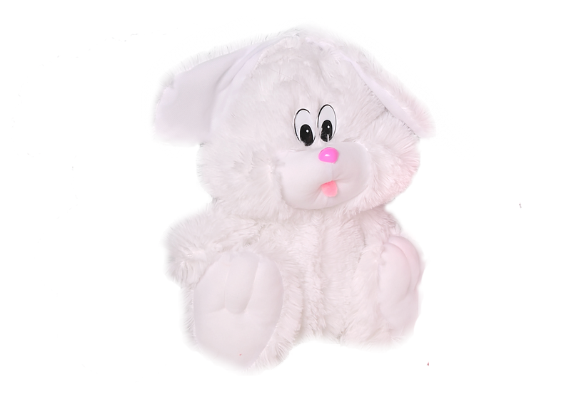 Зайчик Алина сидячий 55 см белый Киев - изображение 1