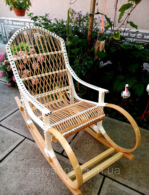 Качалка из ротанга лозы ручной работы Киев - изображение 6